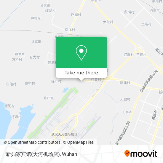 新如家宾馆(天河机场店) map