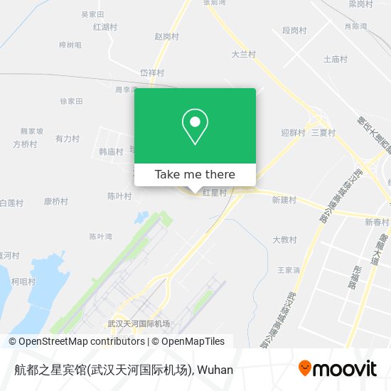 航都之星宾馆(武汉天河国际机场) map