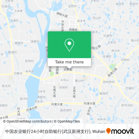 中国农业银行24小时自助银行(武汉新洲支行) map