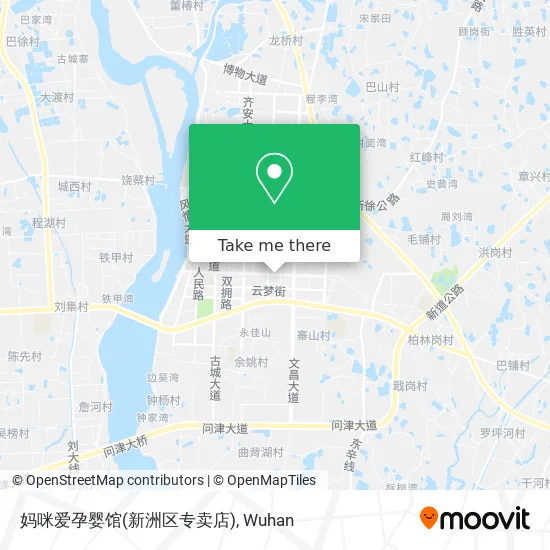 妈咪爱孕婴馆(新洲区专卖店) map