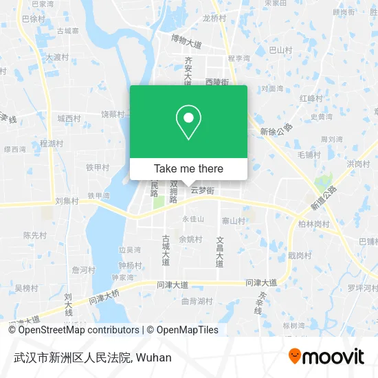 武汉市新洲区人民法院 map