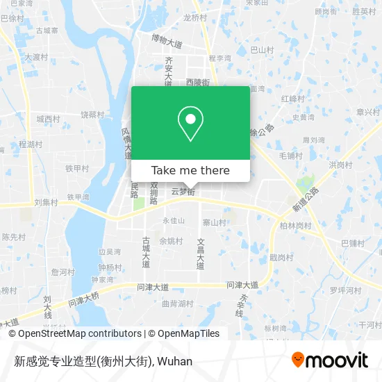 新感觉专业造型(衡州大街) map