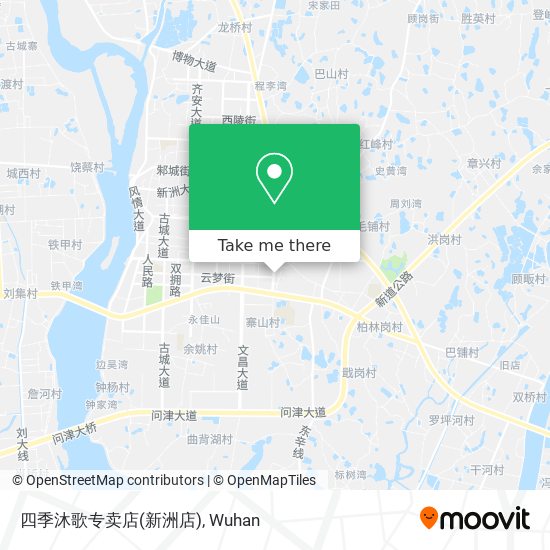 四季沐歌专卖店(新洲店) map