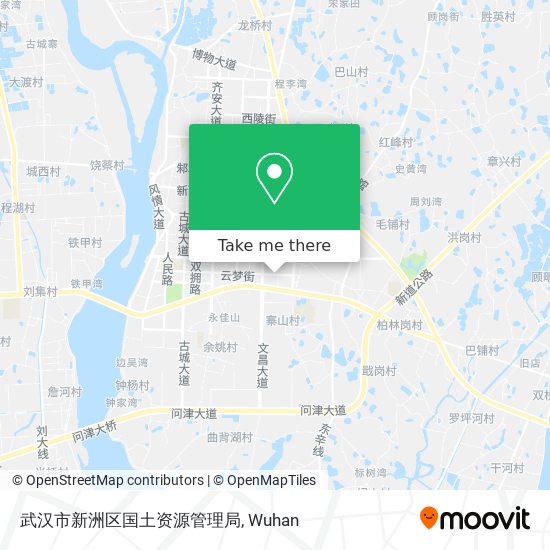 武汉市新洲区国土资源管理局 map
