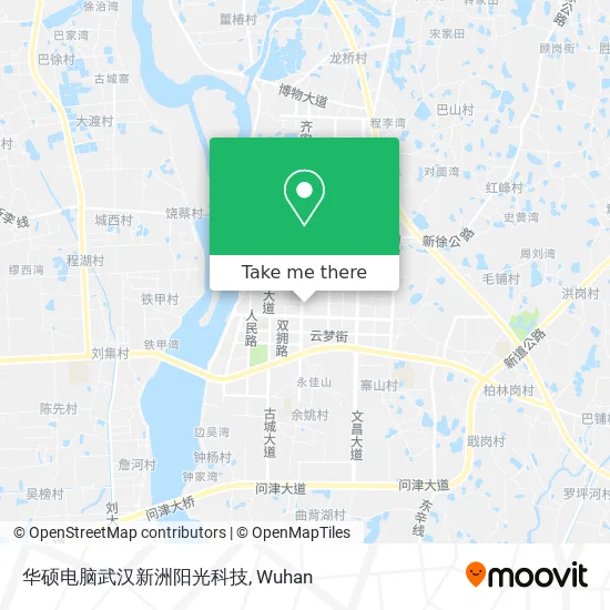 华硕电脑武汉新洲阳光科技 map