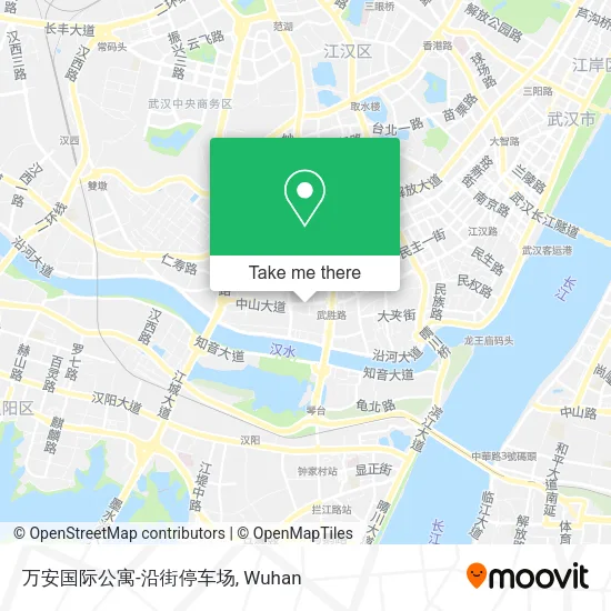 万安国际公寓-沿街停车场 map