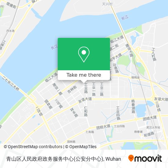 青山区人民政府政务服务中心(公安分中心) map