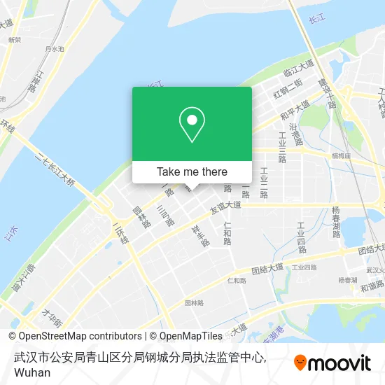 武汉市公安局青山区分局钢城分局执法监管中心 map