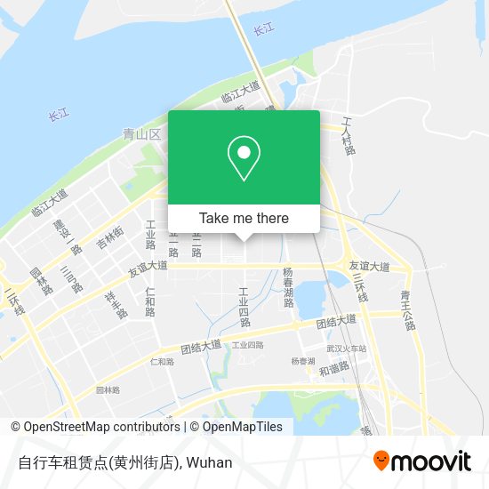 自行车租赁点(黄州街店) map