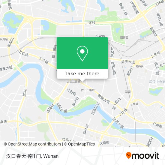 汉口春天-南1门 map