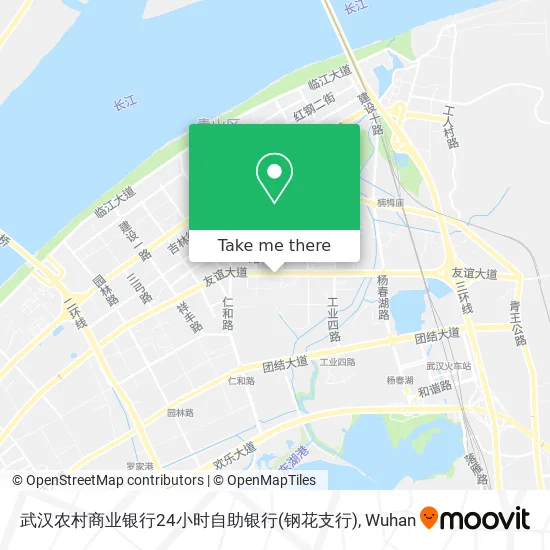 武汉农村商业银行24小时自助银行(钢花支行) map