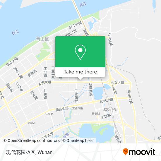 现代花园-A区 map