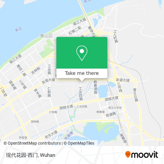 现代花园-西门 map