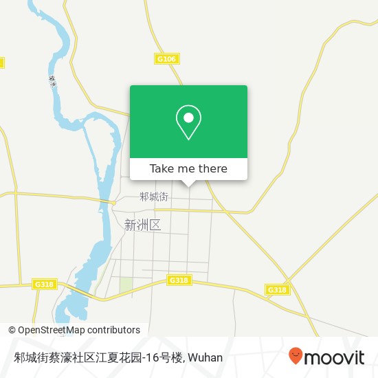 邾城街蔡濠社区江夏花园-16号楼 map