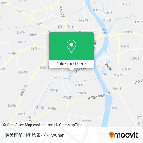 黄陂区前川街第四小学 map