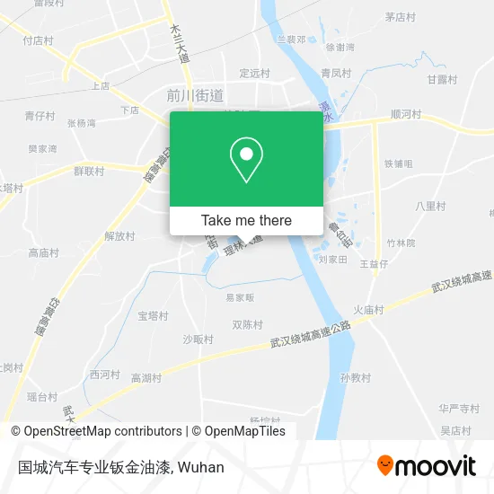 国城汽车专业钣金油漆 map