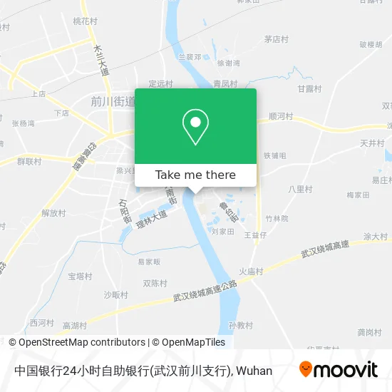 中国银行24小时自助银行(武汉前川支行) map