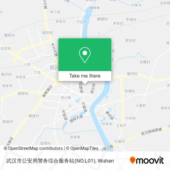 武汉市公安局警务综合服务站(NO.L01) map