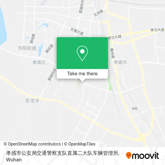 孝感市公安局交通警察支队直属二大队车辆管理所 map
