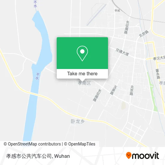 孝感市公共汽车公司 map