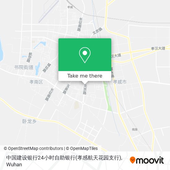 中国建设银行24小时自助银行(孝感航天花园支行) map
