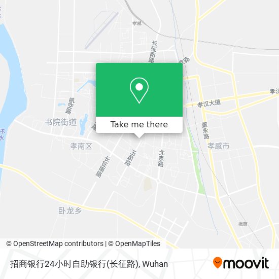 招商银行24小时自助银行(长征路) map