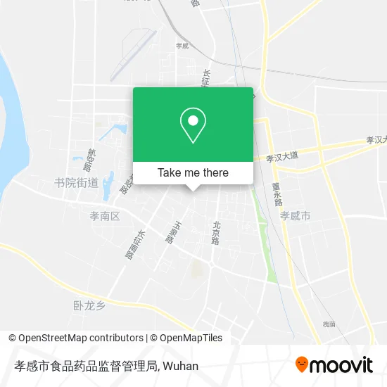 孝感市食品药品监督管理局 map