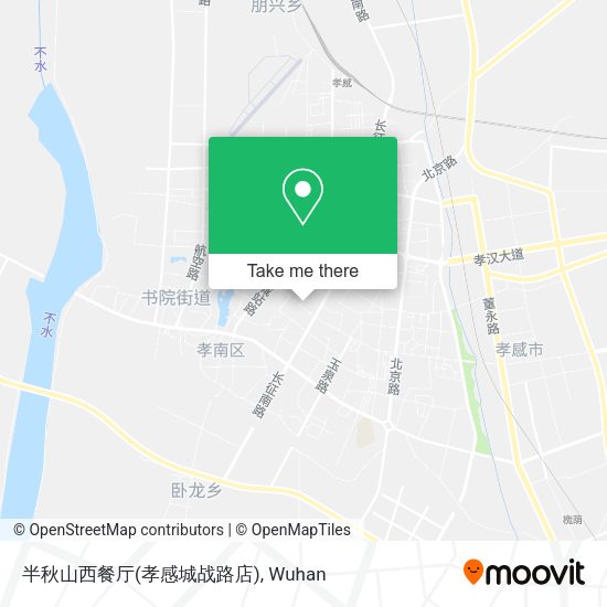 半秋山西餐厅(孝感城战路店) map