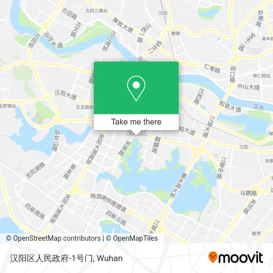 汉阳区人民政府-1号门 map