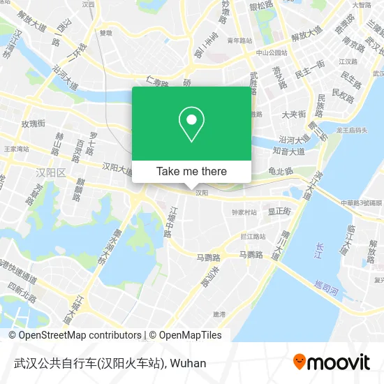 武汉公共自行车(汉阳火车站) map