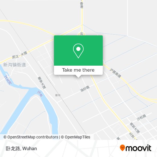 卧龙路 map