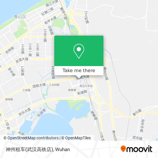 神州租车(武汉高铁店) map