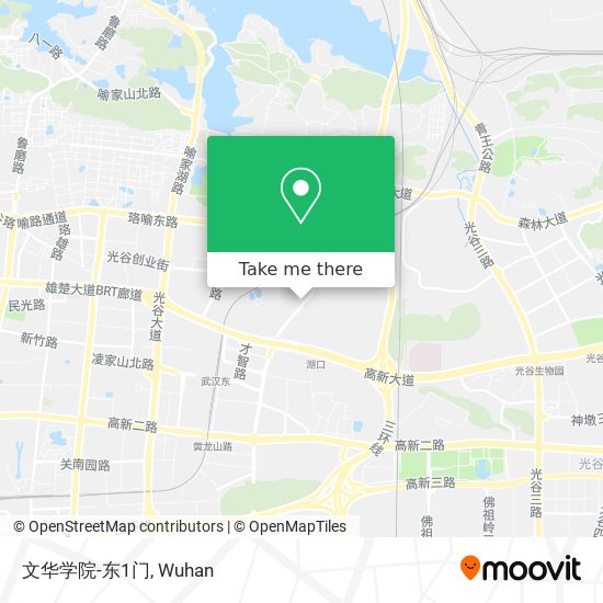 文华学院-东1门 map
