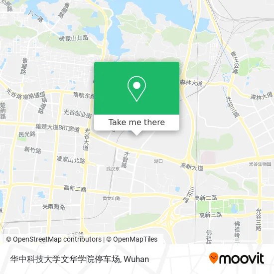 华中科技大学文华学院停车场 map