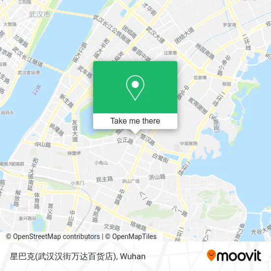 星巴克(武汉汉街万达百货店) map