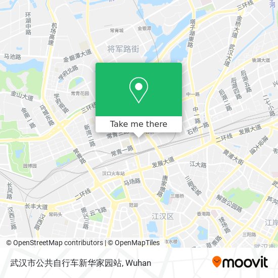 武汉市公共自行车新华家园站 map