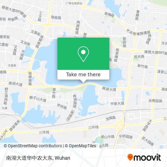 南湖大道华中农大东 map
