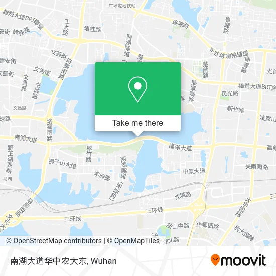 南湖大道华中农大东 map