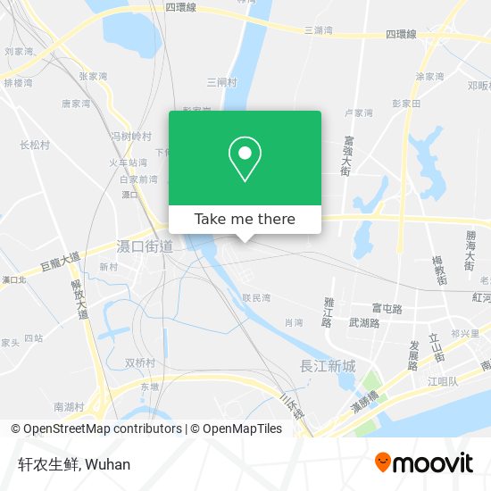 轩农生鲜 map