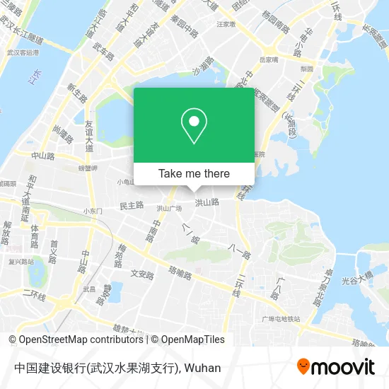 中国建设银行(武汉水果湖支行) map