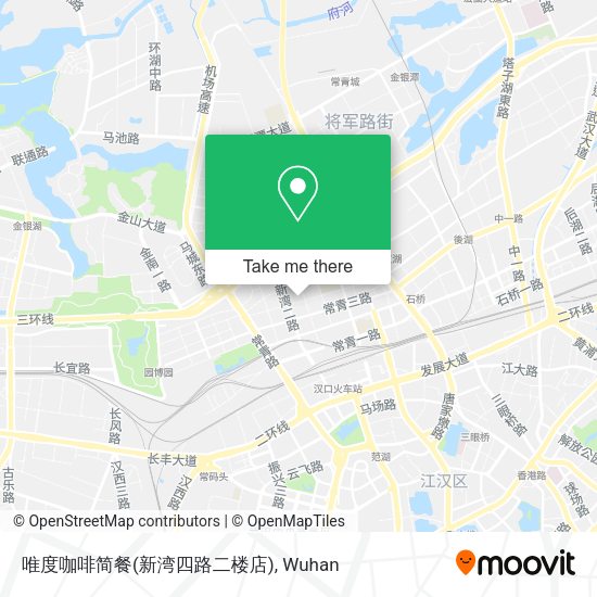 唯度咖啡简餐(新湾四路二楼店) map