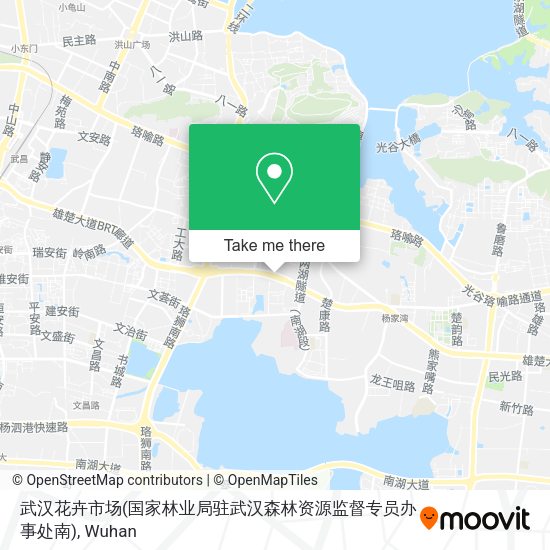 武汉花卉市场(国家林业局驻武汉森林资源监督专员办事处南) map