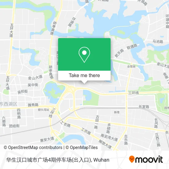 华生汉口城市广场4期停车场(出入口) map