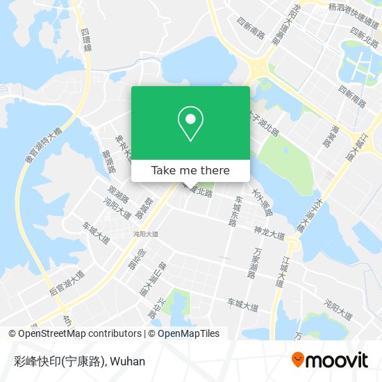 How To Get To 彩峰快印 宁康路 In 蔡甸区by Bus Or Metro