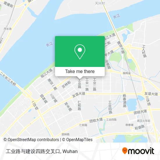 工业路与建设四路交叉口 map