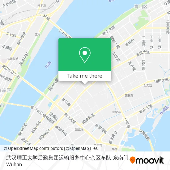 武汉理工大学后勤集团运输服务中心余区车队-东南门 map