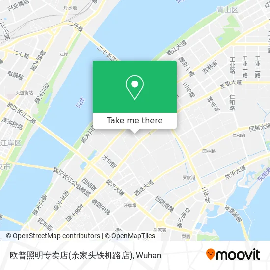 欧普照明专卖店(余家头铁机路店) map