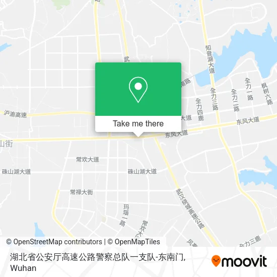 湖北省公安厅高速公路警察总队一支队-东南门 map