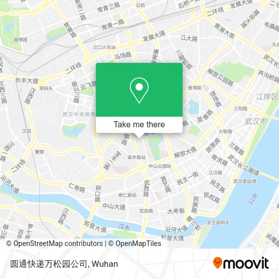 圆通快递万松园公司 map