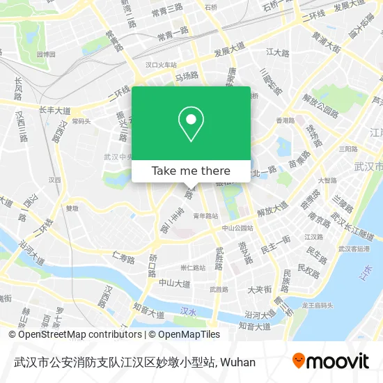 武汉市公安消防支队江汉区妙墩小型站 map